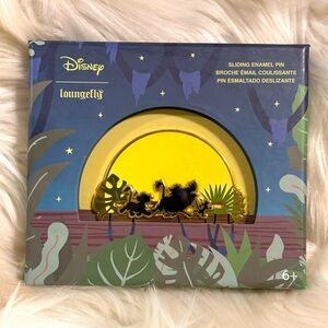 Loungefly Disney The Lion King Trio Sliding Enamel Jumbo Pin New